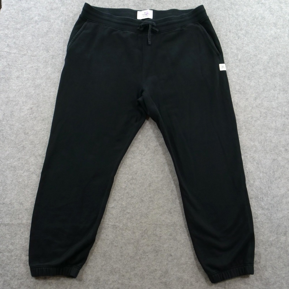 Reigning Champ Joggers Mens 2XL XXL Black Sweatpants Regular Fleece